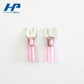 Fully-Insulated position copper durable HDPE heat shrink fork terminal